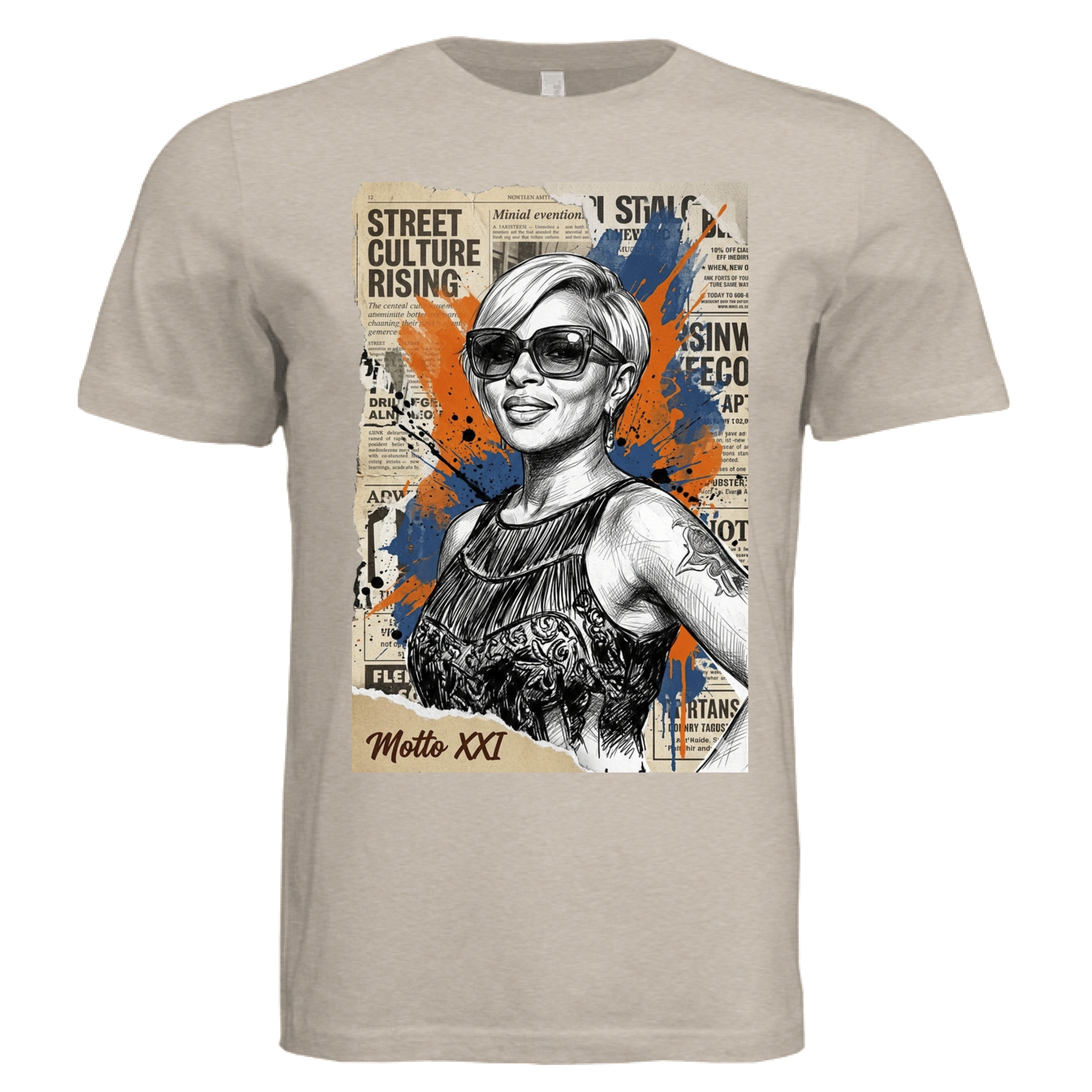 Tan Triblend - FRONT