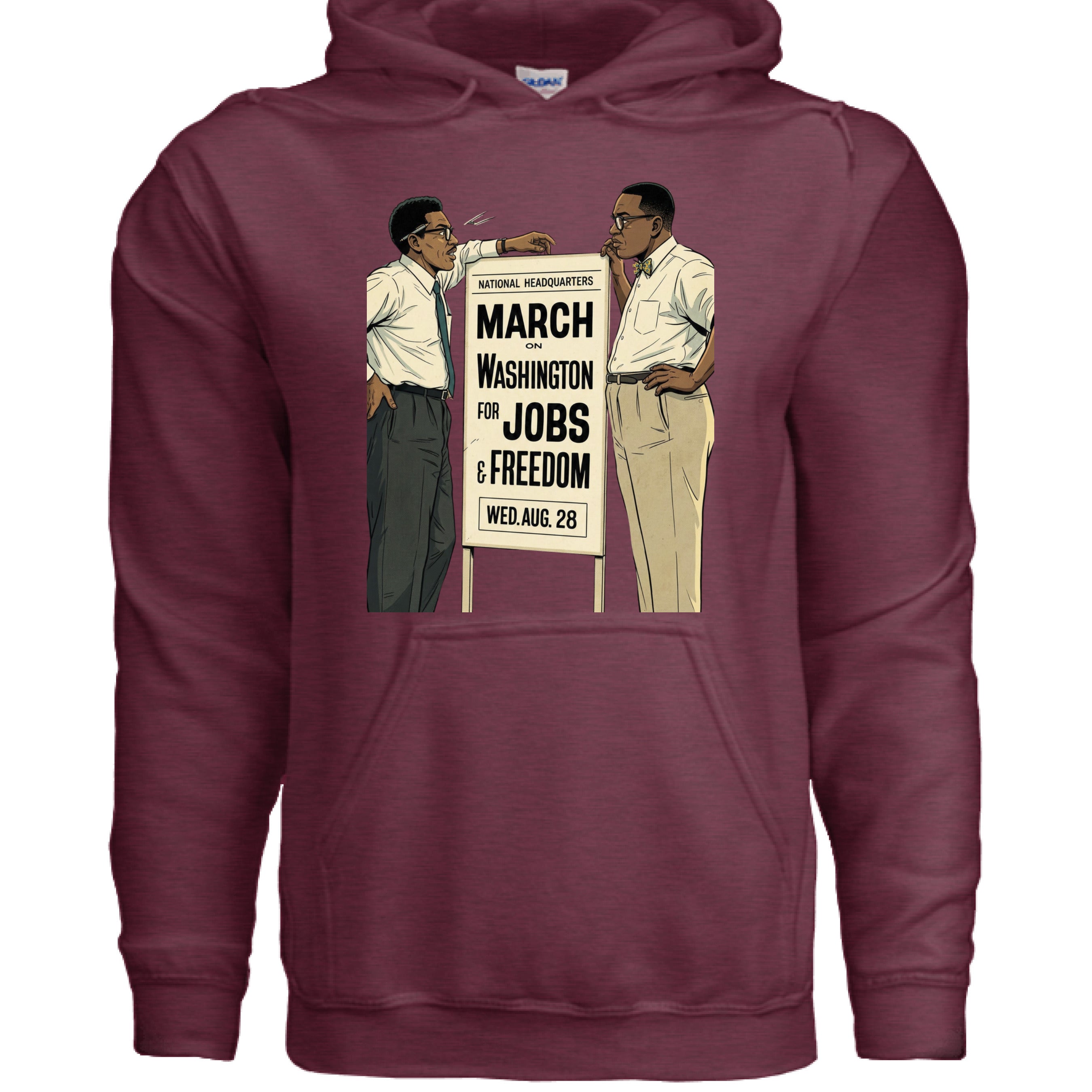 Heather Sport Dark Maroon - FRONT