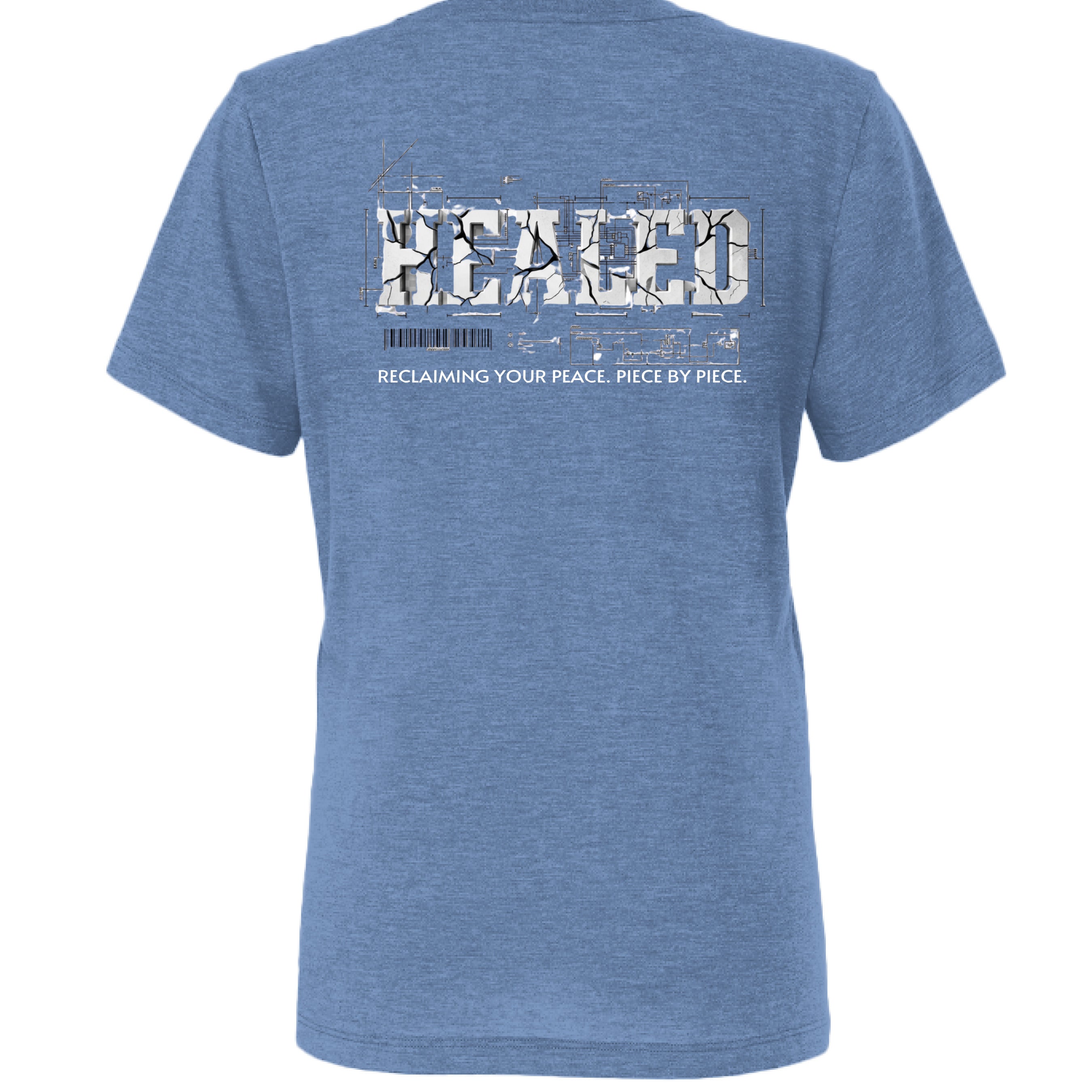 Blue Triblend - BACK