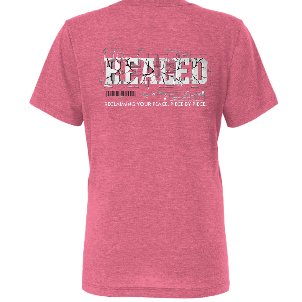 Char Pink Triblend - BACK