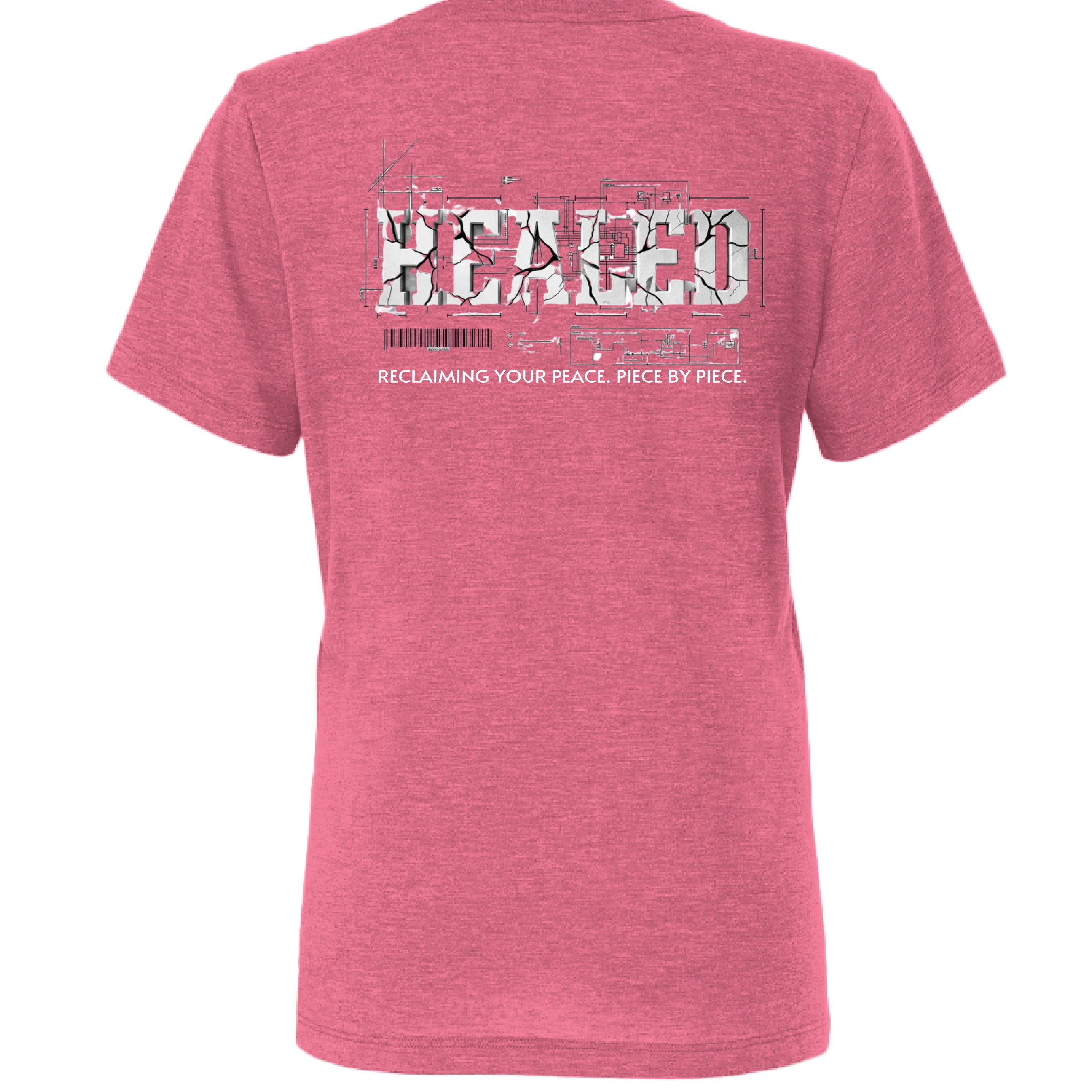 Char Pink Triblend - BACK